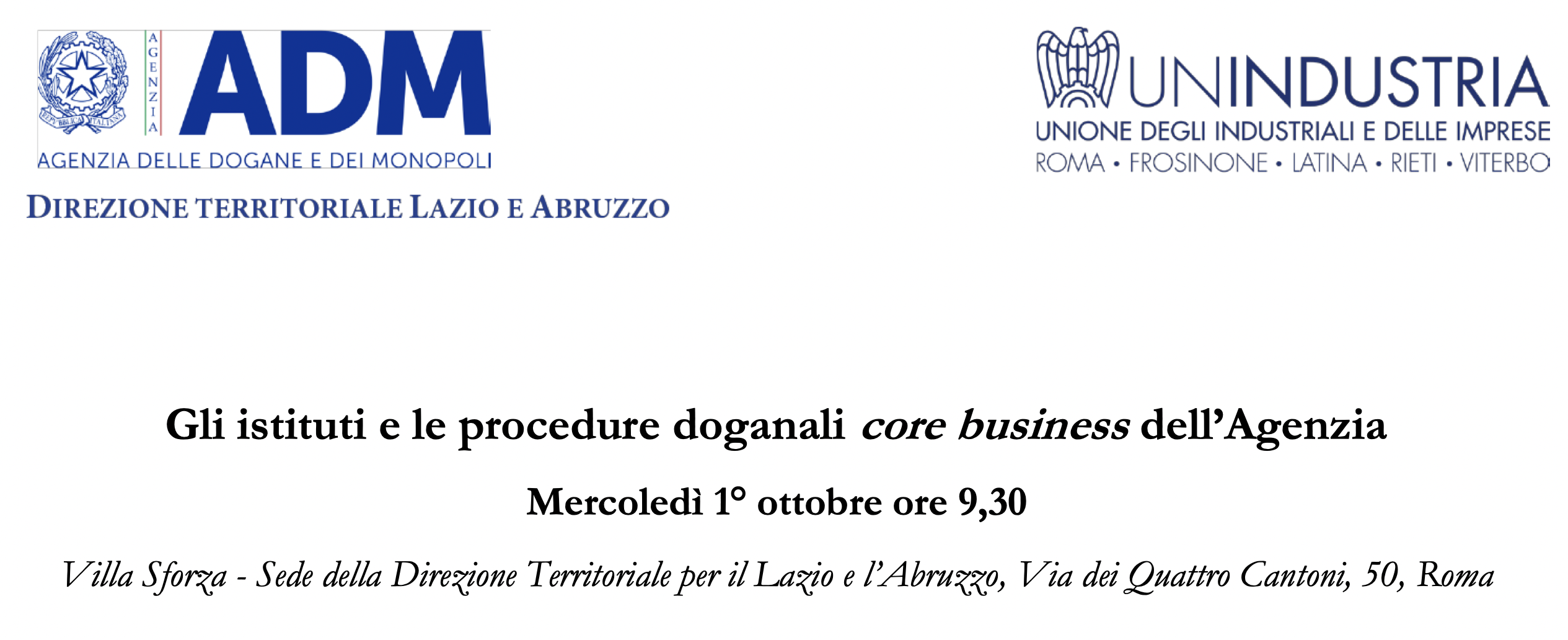 Gli istituti e le procedure doganali core business dell'Agenzia